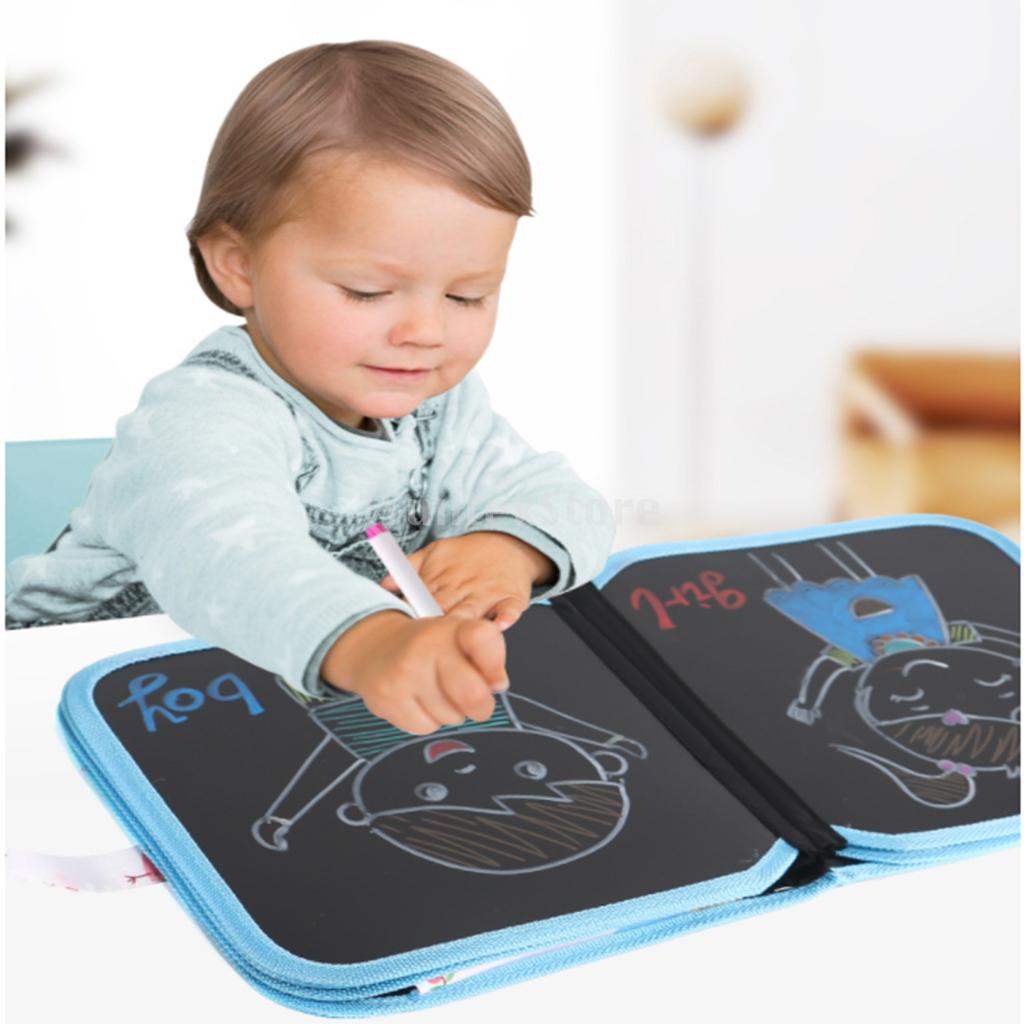 3-9 Sets Erasable Drawing Pad Doodle Writing Board for Kids Toddler