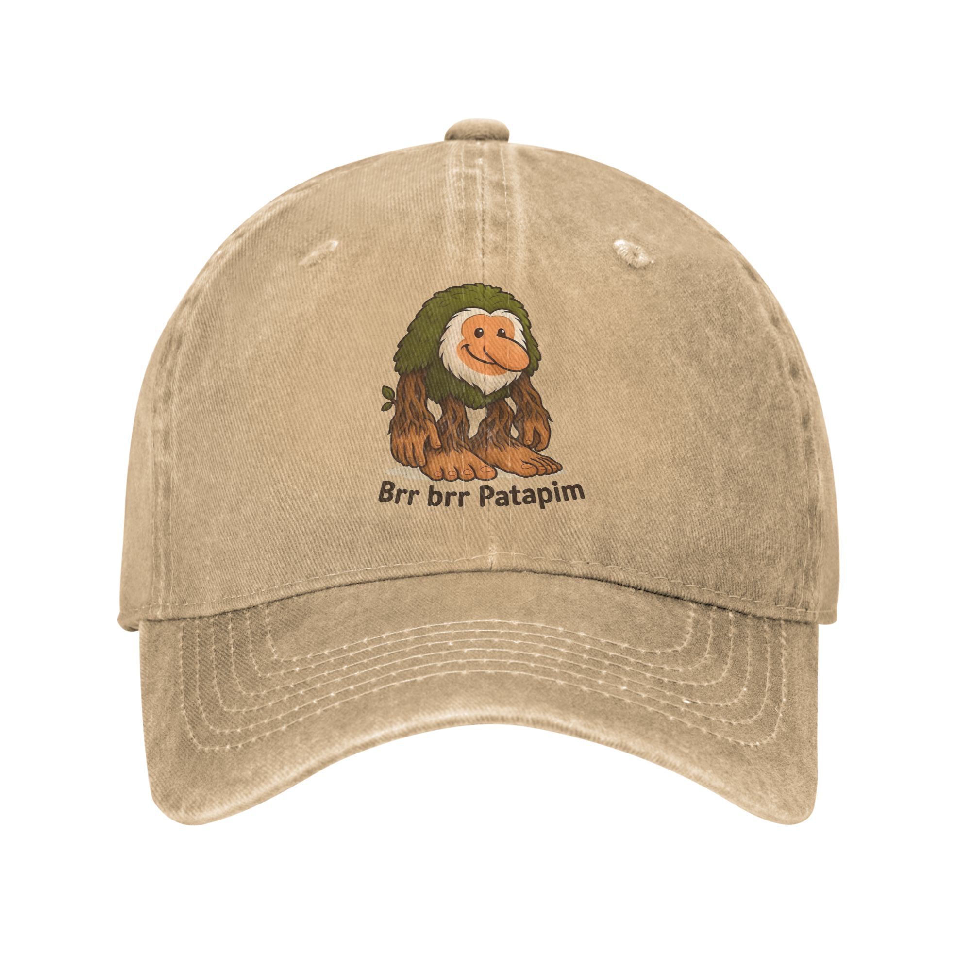 Brr Brr Patapim Meme Baseball Caps Distressed Denim Gewassen Italiaanse Brainrot Memes Snapback Hoed Unisex Caps Hoed
