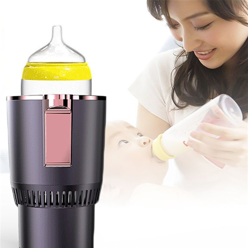 Dc 12v auto verwarming koelbeker 2- in -1 auto kantoor beker warmer koeler slimme auto beker mok houder beker koel drank blikjes
