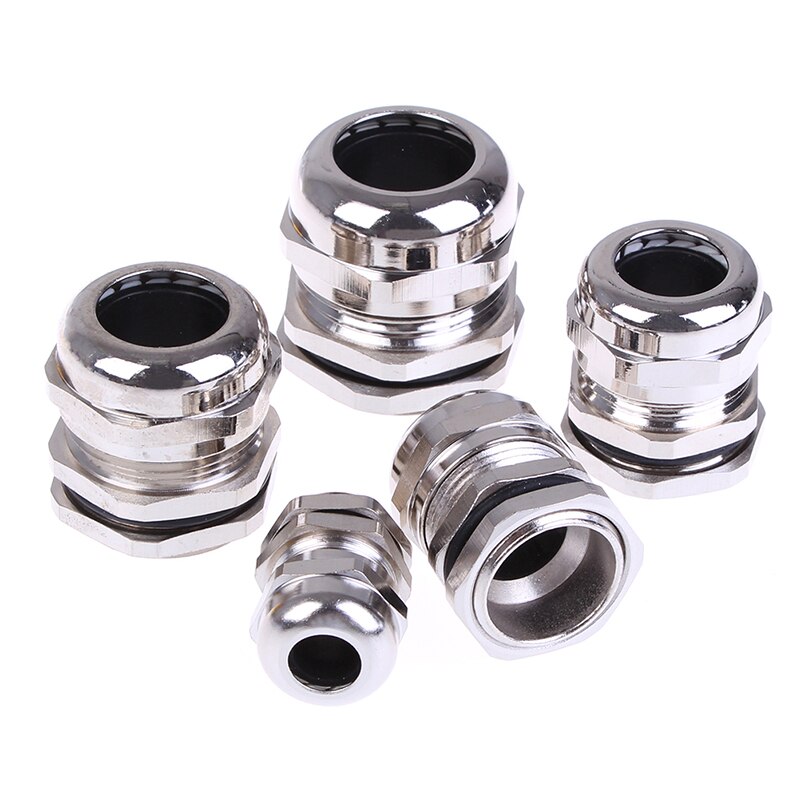 1 Pcs Stainless Steel pg9 pg13.5 pg16 pg19 pg21 Waterproof Connector Cable Gland