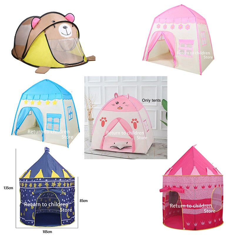 Spielen Zelt Tragbare Faltbare Tipi Prinz Folding Zelt Kinder Junge Cubby Kinder Outdoor Spiel houseToy Zelte Burg Elternschaft