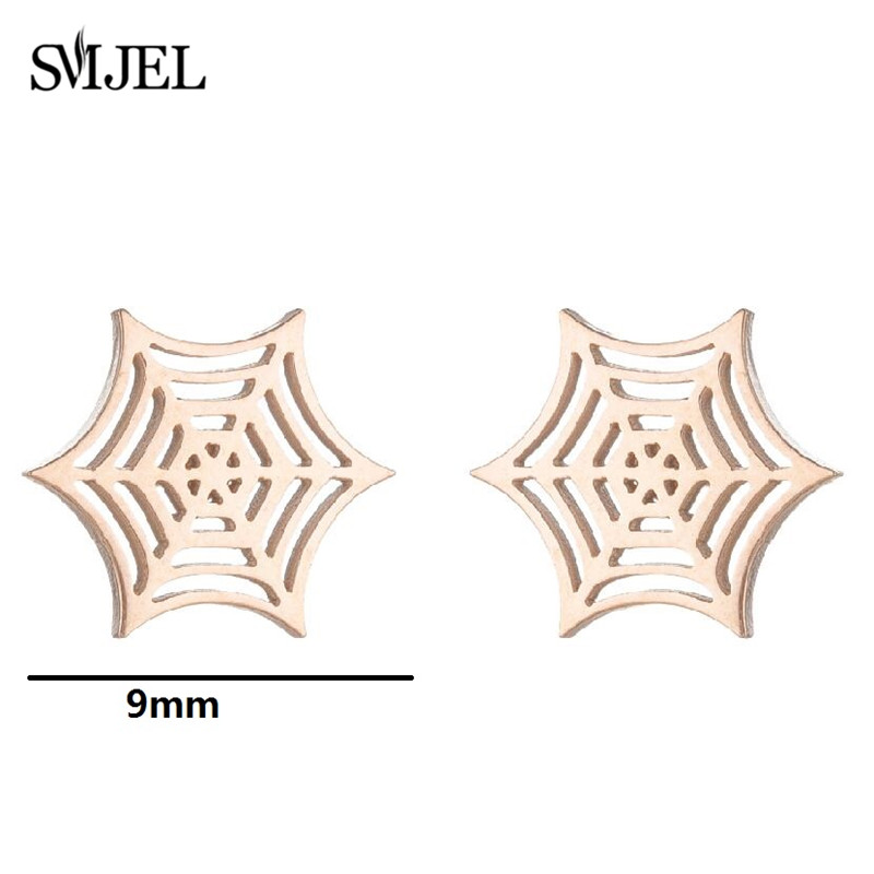 Punk Stijl Koreaanse Schattige Halloween Spook Spin Oorbellen Voor Vrouwen Sieraden Alien Et Web Net Oorbellen Xmas Accessoires 2024