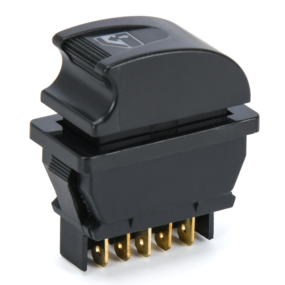 Universal DC 12V 20A Car Electric Power Window Control Switch 5-pin ON/OFF Window Regulator Switch Accessories: Lotus root color