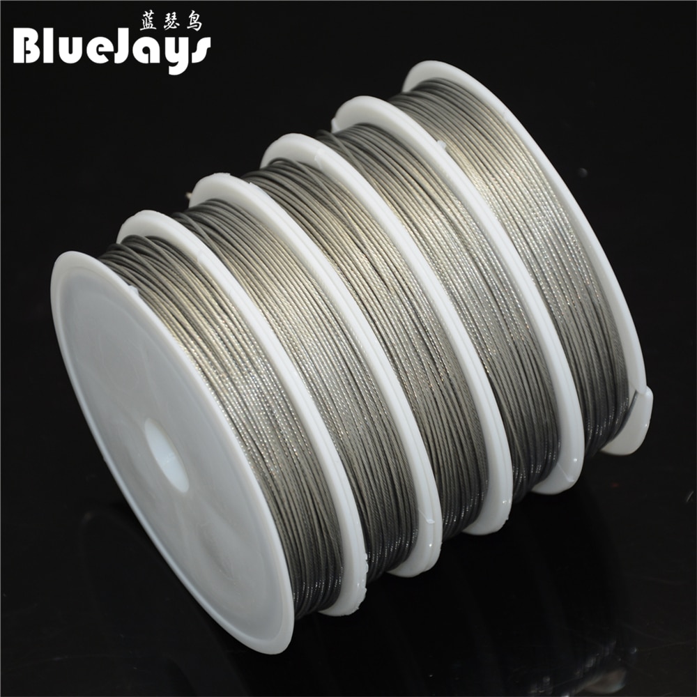 Fishing steel wire Fishing lines 50m-8m max power 7 strands super soft wire lines Cover with plastic Waterproof