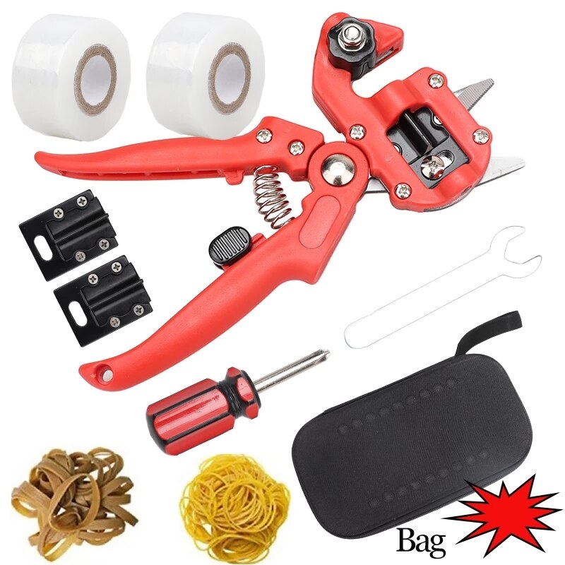 Garden Grafting Pruner Grafting Set Kit Farming Fruit Tree Pruning Shears Scissor Vaccination Plant Fruit Tree Cutting Machin