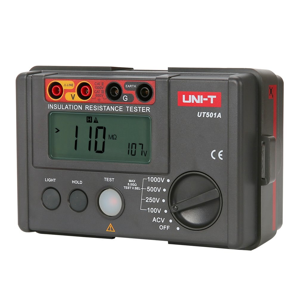 UT501A Insulation Resistance Meter Earth Voltage Meter Megohmmeter Voltmeter Insulation Resistance Tester: Default Title