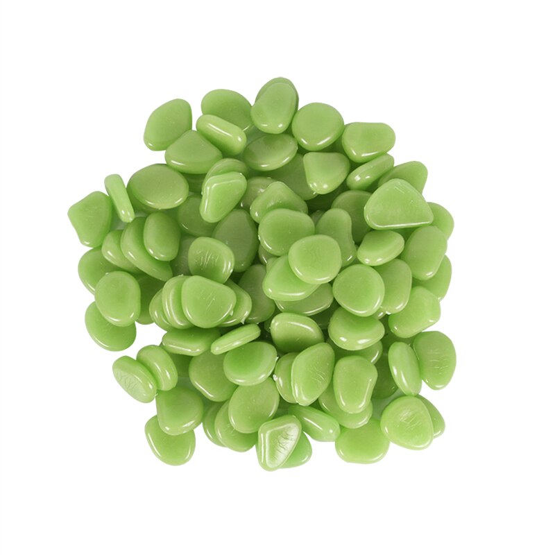 25/50 stücke Leucht Kiesel Felsen Garten Gang Dekorative Stein Glow In The Dark Felsen Für Fisch Tank Hause Garten Dekorationen: 50PCS / color-C