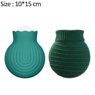 Vandflaske bærbar opvarmning eksplosionssikker vandflaske vandopvarmning hånd silikone essentiel varmtvandspose: 2