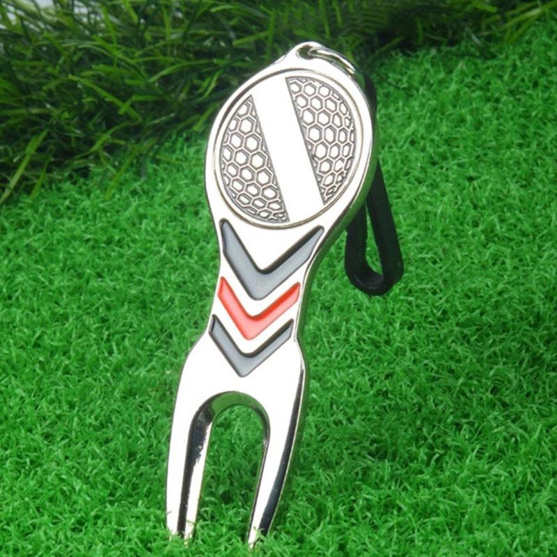 Golf Divot Repair Tool Golf Pitchfork Pitch Groove Cleaner Golf Training Aids Repair Tool Golf Accessories Supplies Tools