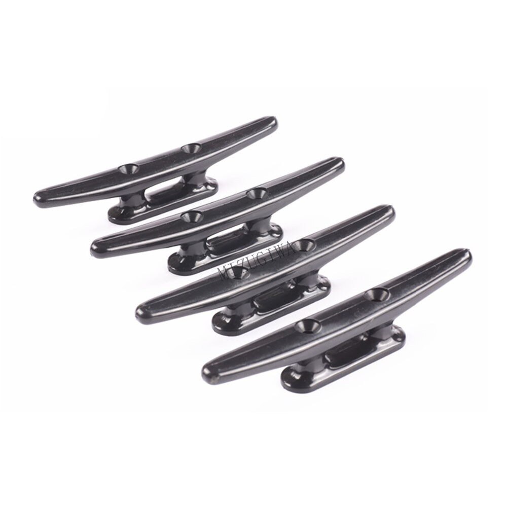 Nylon Cleat 4" , 6-1/2" Marine Dock Hollow Anchor Flat Top 2 Hole Open Base Boat Cleat Mount Kayak Canoe Deck Boat Rope Taquet