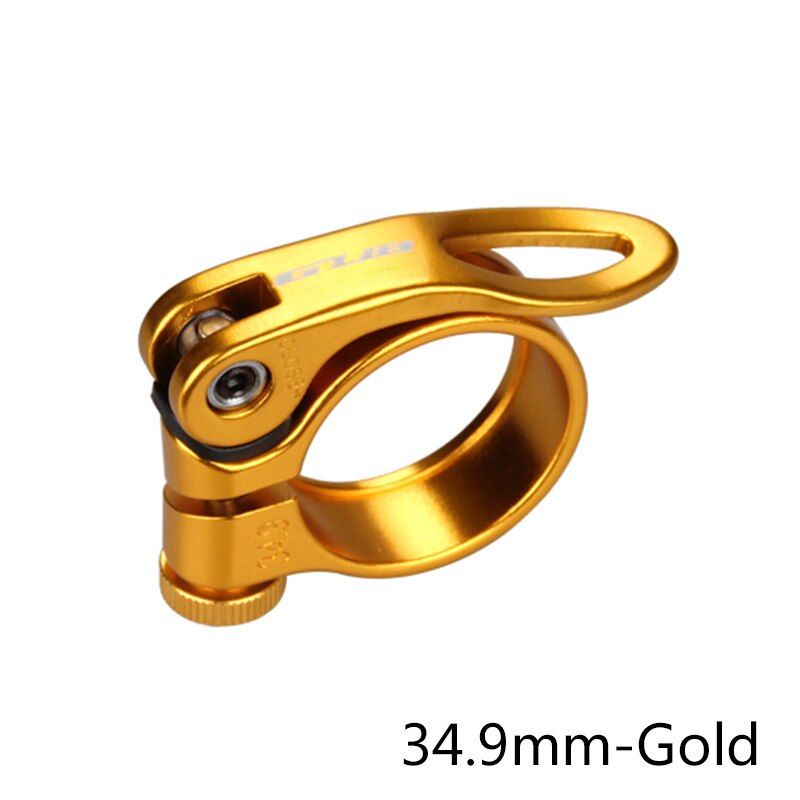 31.8/34.9mm Rode Zadelpenklem Zwart Goud Blauw Titanium Fiets Ultralight Lock Fiets Zadelpennen Klemmen Bike Zadelpen clip GUB