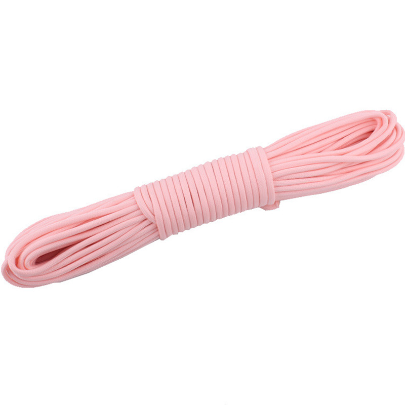 Im Dunkeln leuchtendes Leuchtseil, 9 Stränge, 4 mm Paracord, Nylon, 550 Zeltschnur, Outdoor-Fallschirm-Lanyard, Camping, Überleben, EDC: Blau / 31 mt