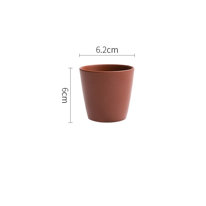 CHANSHOVA-taza de té de cerámica de arcilla púrpura de estilo retro chino, pequeñas tazas de café, juego de té sencillo, 100ml, H549: 1