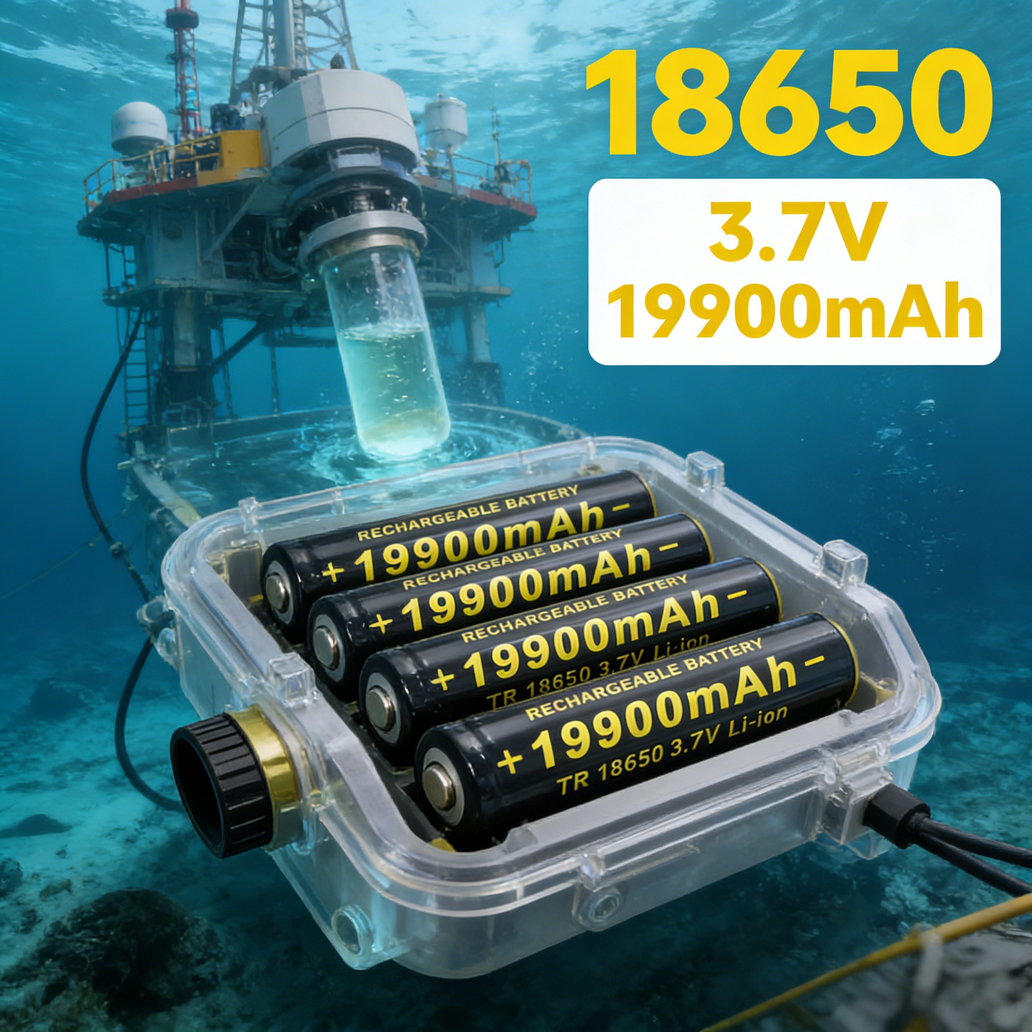 Batterie au lithium rechargeable 18650 | 3,7 V 19900 mAh 100% neuf, parfait pour les lampes de poche et les outils électriques
