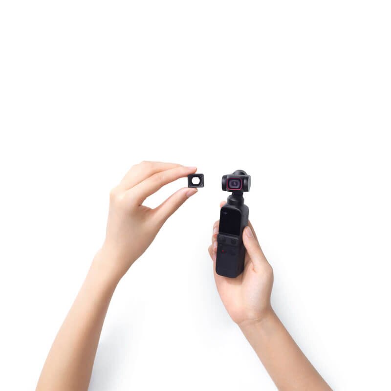 Original DJI Pocket 2 Wide-Angle Lens FOV increases to 110° with no distortion Equivalent focal length increases to 15mm