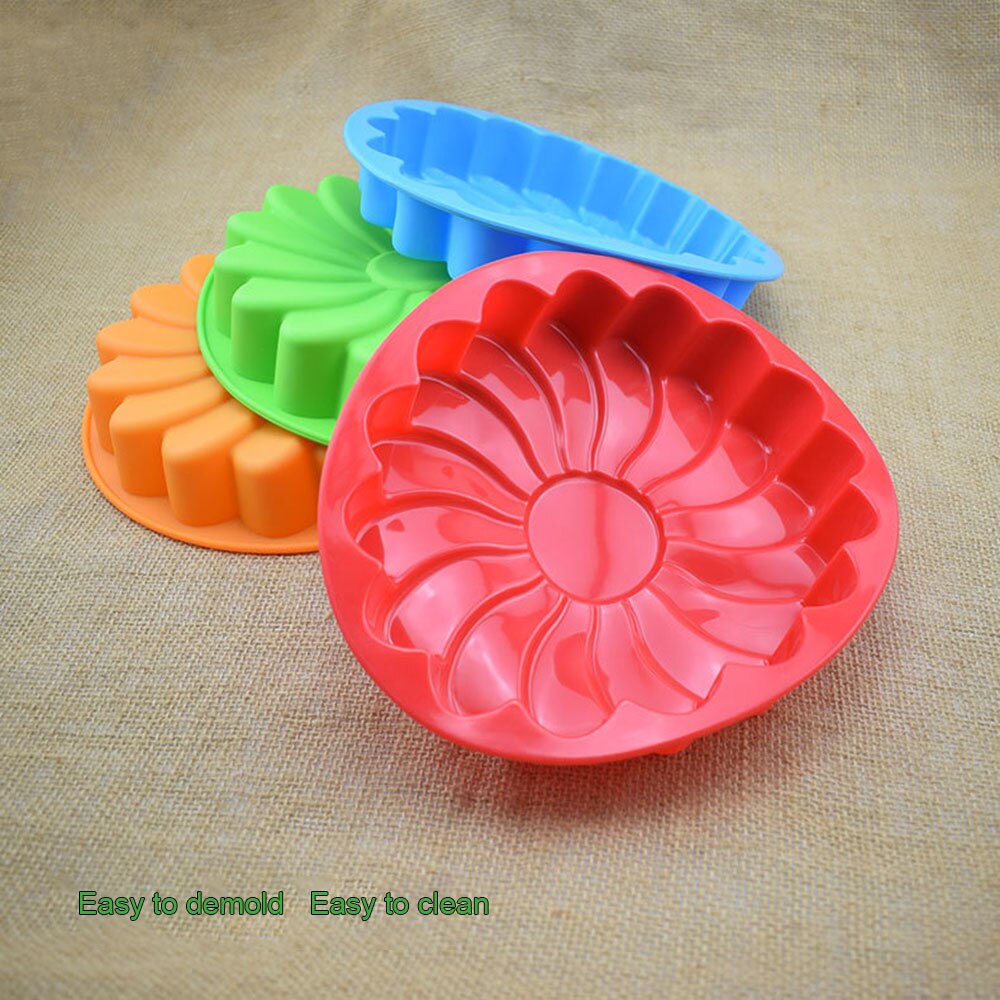 DIY Silikon Backform Sonnenblume bilden 3D Kuchen bilden Fondant Pfanne Muffin Cupcake Küche Backen Gebäck Werkzeuge