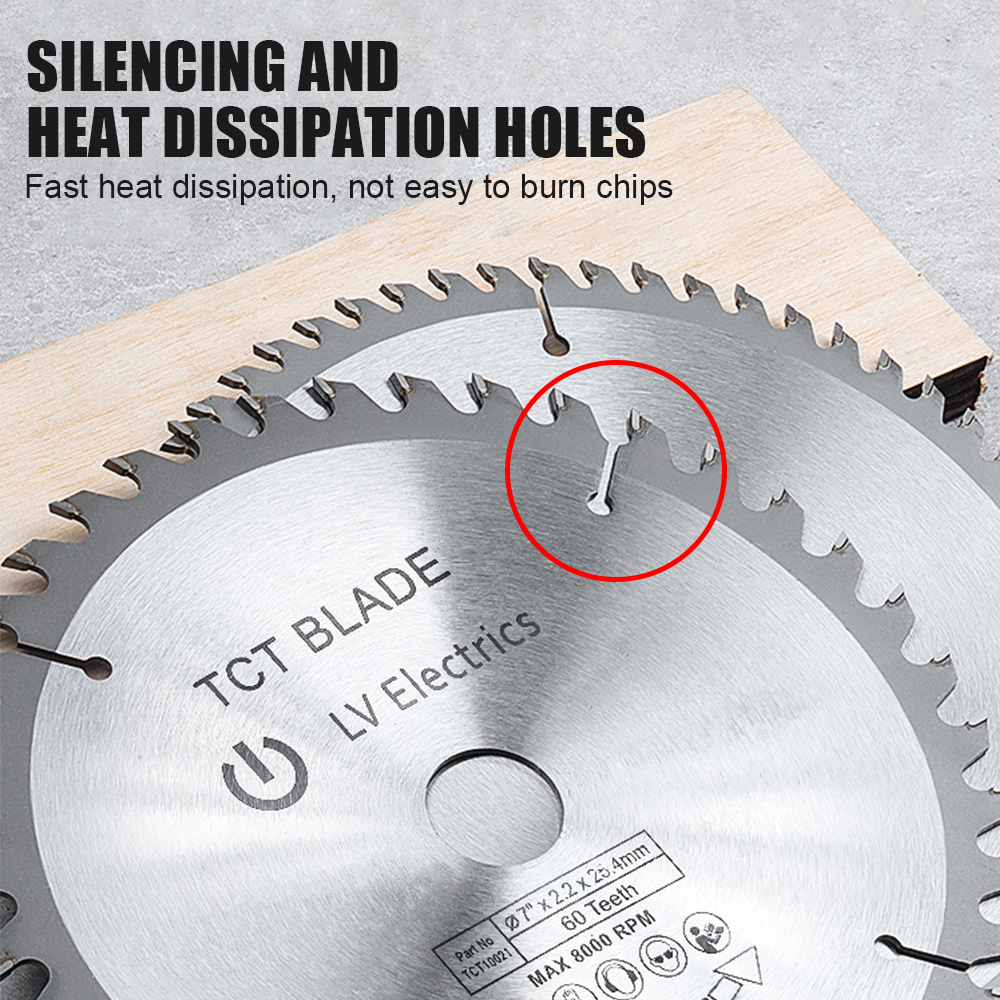 Kamolee 7 inch 180 mm elektrisch cirkelzaagblad 25... – Vicedeal, image size:1000x1000
