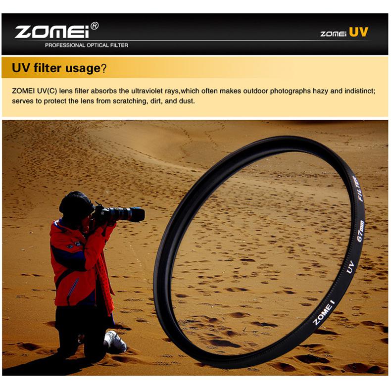 BEESCLOVER Ultra-Violet UV Filter Lens Protector for SLR DSLR Camera 37mm 40.5mm 49mm 52mm 55mm 58mm 62mm ZOMEI UV filter r60