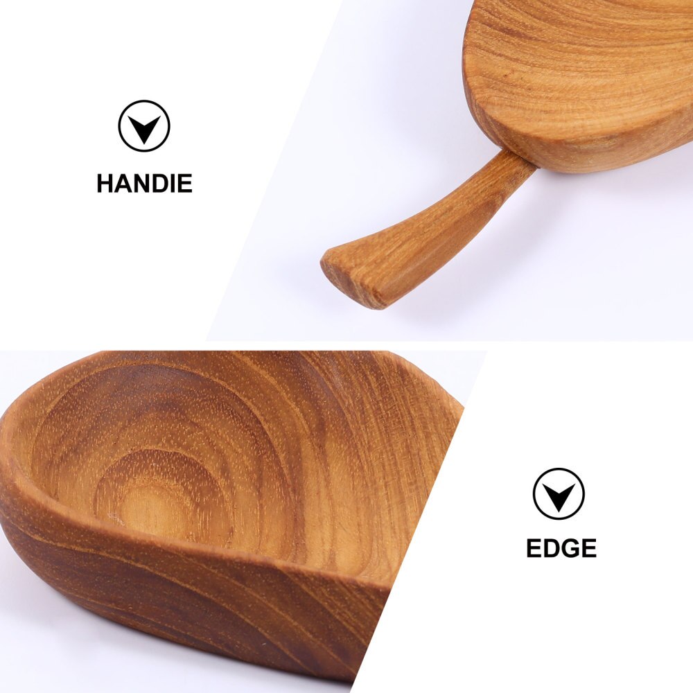 Wooden Sauce Dish Practical Sauce Dish Restaurant Pear-shaped Sauce Plate