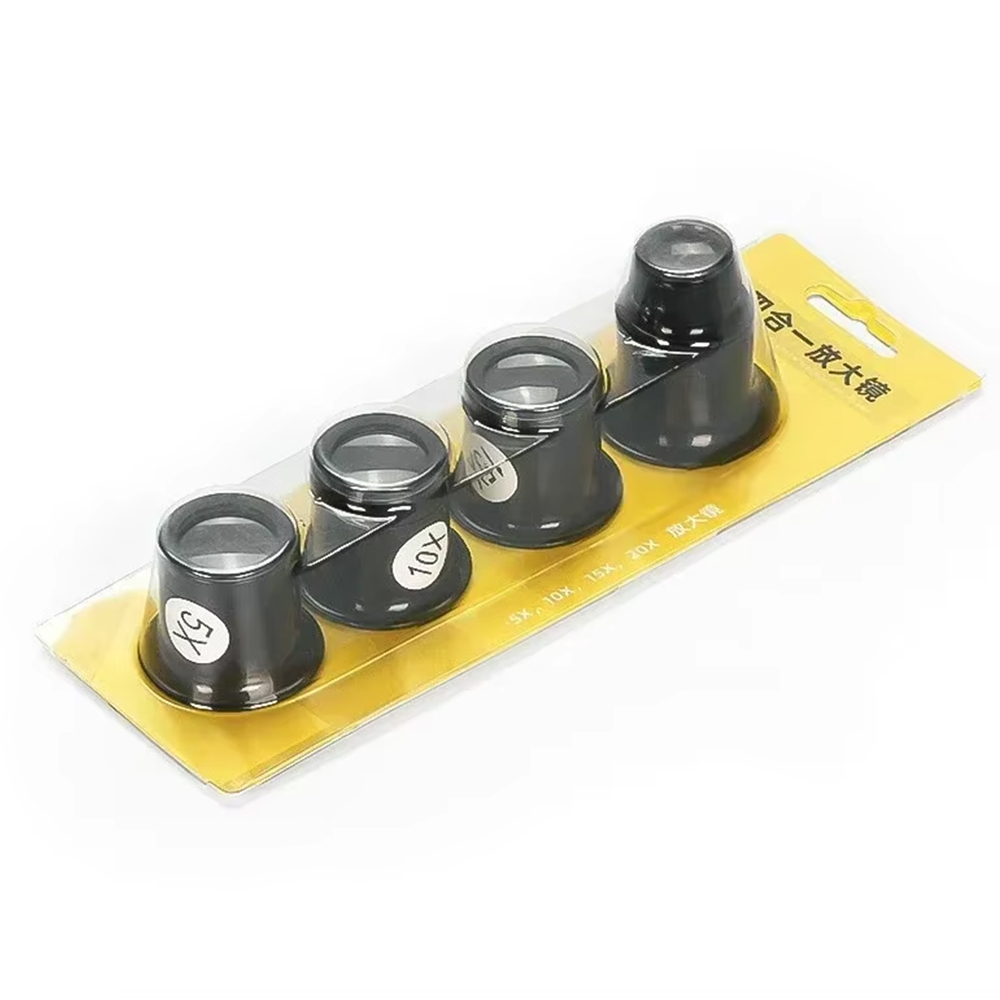 1-4 stks/set Eye Loep Loepen 5x/10/15x/20x Horloge reparatie tool kit Sieraden Loep Vergrootglas Vergrootglas Horlogemaker gereedschap
