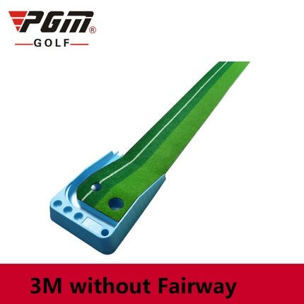 Pgm Mini Golf Clubs Putter balle retour 2.5M/3M intérieur Golf mettre vert formateur Portable Golf pratique mettre tapis: Blue 3M No fairway