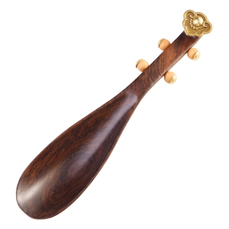 Cuchara de té de madera con forma de Pipa, cuchara para condimentos, leche, uso diario, exquisita