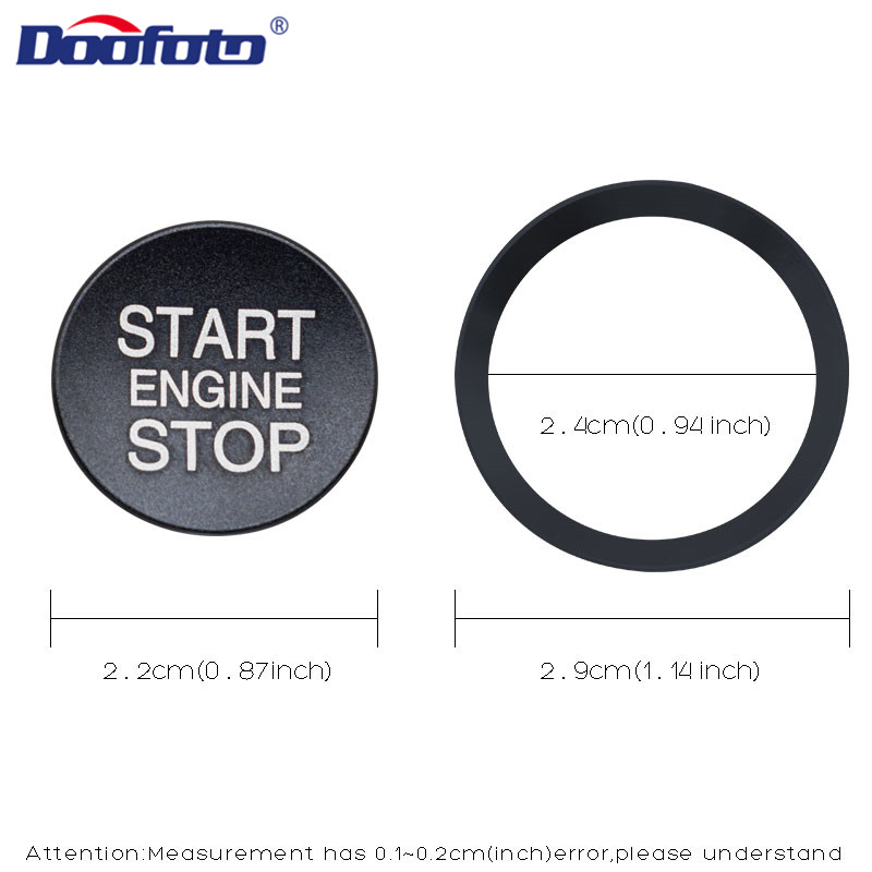 Doofoto Voor Alfa Romeo Start Stop Motor Button Cover Ring auto-interieur Sticker Accessoires Styling Start Button Case Shell