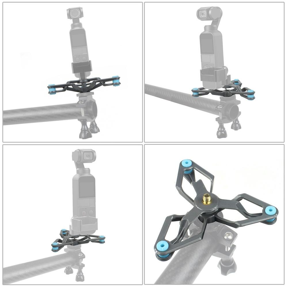 BGNing wioślarz wstrząsy uchwyt absorbera zestaw wsporników dla DJI Osmo kieszeń