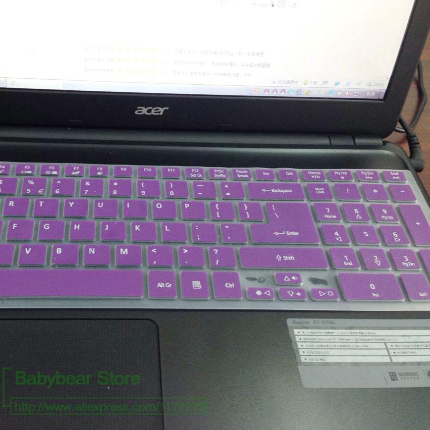Laptop Keyboard Cover for Acer Aspire E 15 - Ultra-thin Silicone Protector - Waterproof & Dustproof