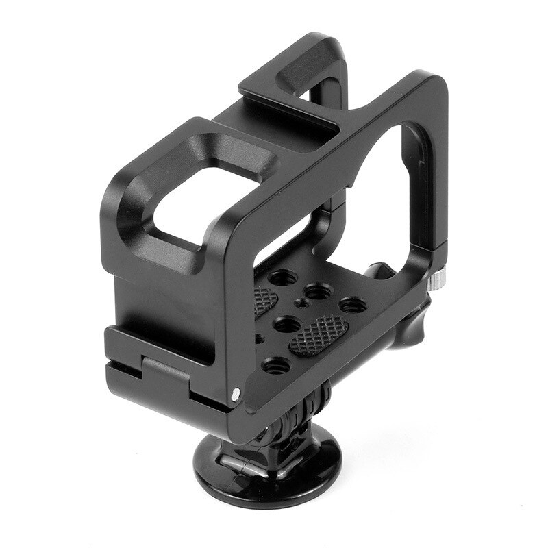 Camera cage for DJI OSMO Action 5 Pro/4/3, protective shell housing case cover frame metal housing horizontal and vertical shooting protective frame with lens cap