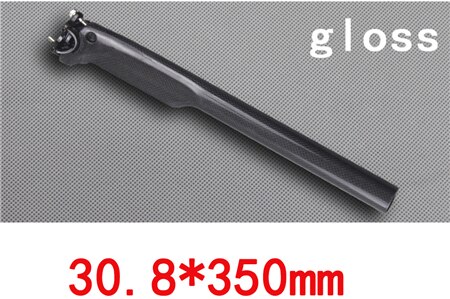 Geen logo carbon zadelpen 27.2 race mtb geen logo fiets zadelpennen zadelbuis brekende wind zadelpen 27.2/30.8/31.6 3k glans/mat: Glans 30 8 x 350