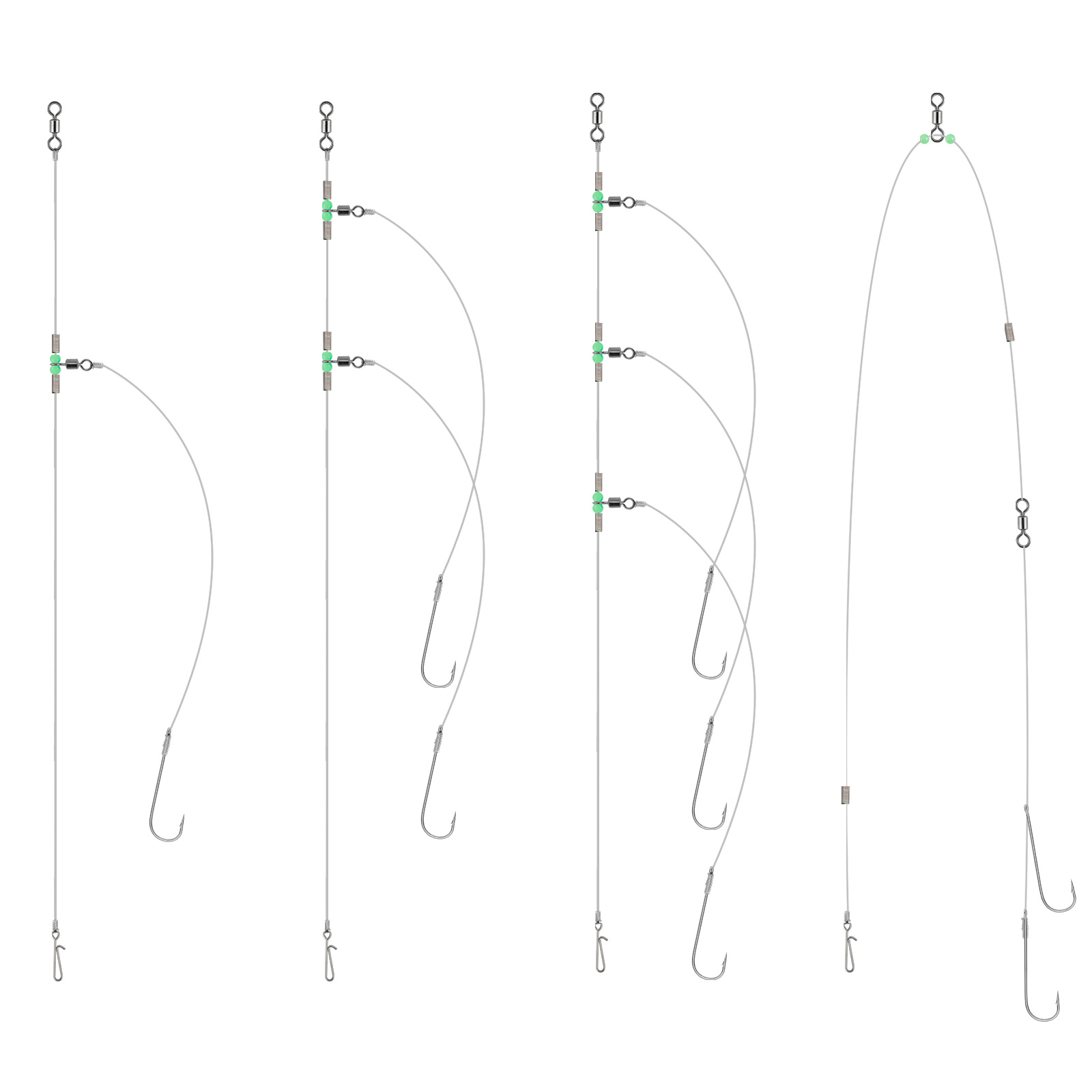 Cod Pulley Rig Surf Fishing Rig Long Casting Flapper Rig Clipped ... – Grandado