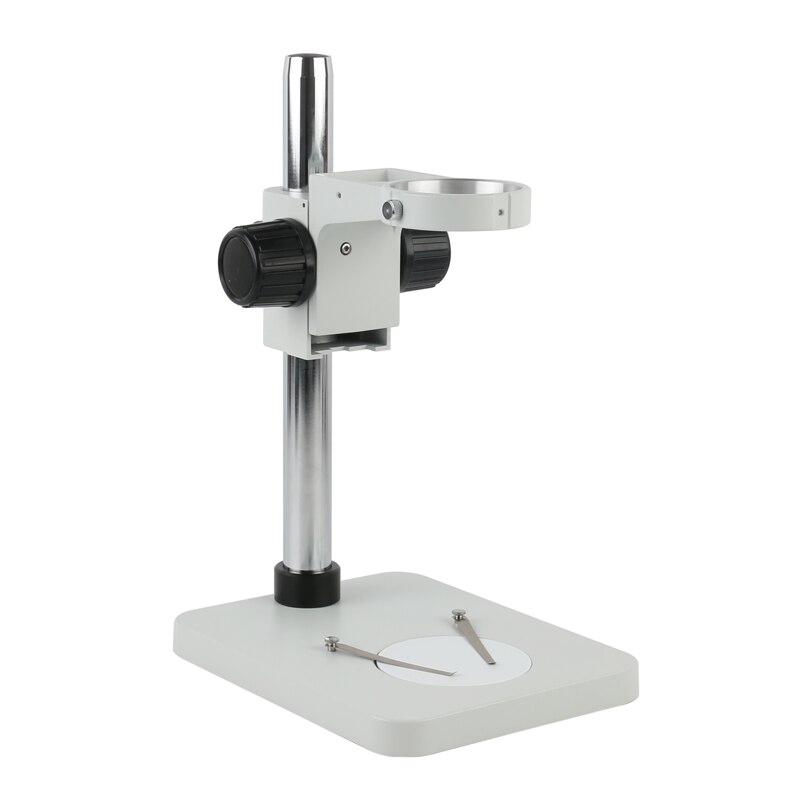 Professionelle Stereo Microscopio Stehen Tragbare binokular Trinocular Mikroskop Bühne Tisch Halfter Halterung: Weiß