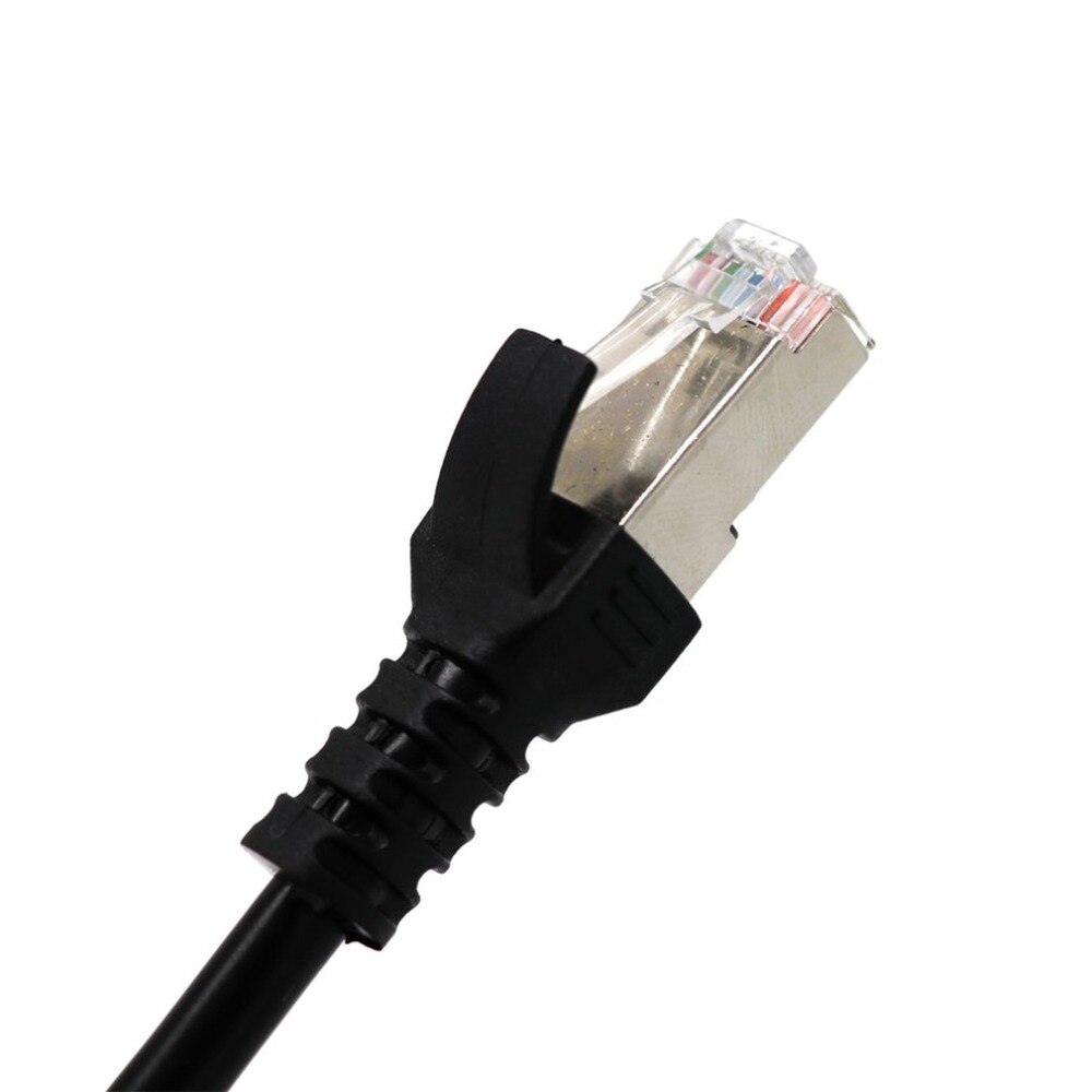 RJ45 Netzwerk Splitter Adapter Kabel 1 Stecker auf 2 Buchse Hafen LAN Ethernet Netzwerk Splitter Y Adapter Kabel