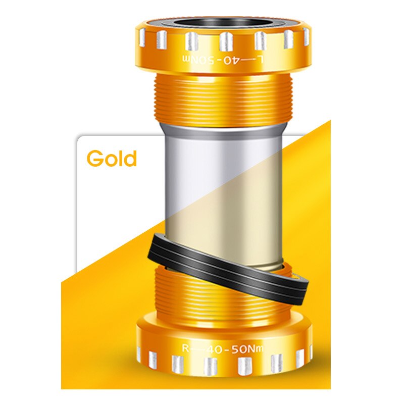 WEST BIKING Bicycle Press fit Bottom Brackets Bike BB Bottom Sealed Bearing Bracket BSA 68/73mm for 24mm Bike Crankset Chainset: Gold