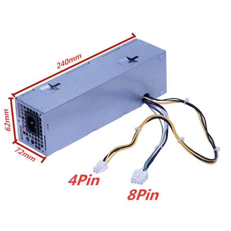 Fuente de alimentación para Dell OptiPlex 3020, 7020, 9020, T7100, SFF, L255ES-00, AC255ES-00, HU255AS-00, YH9D7, V9MVK, FP16X