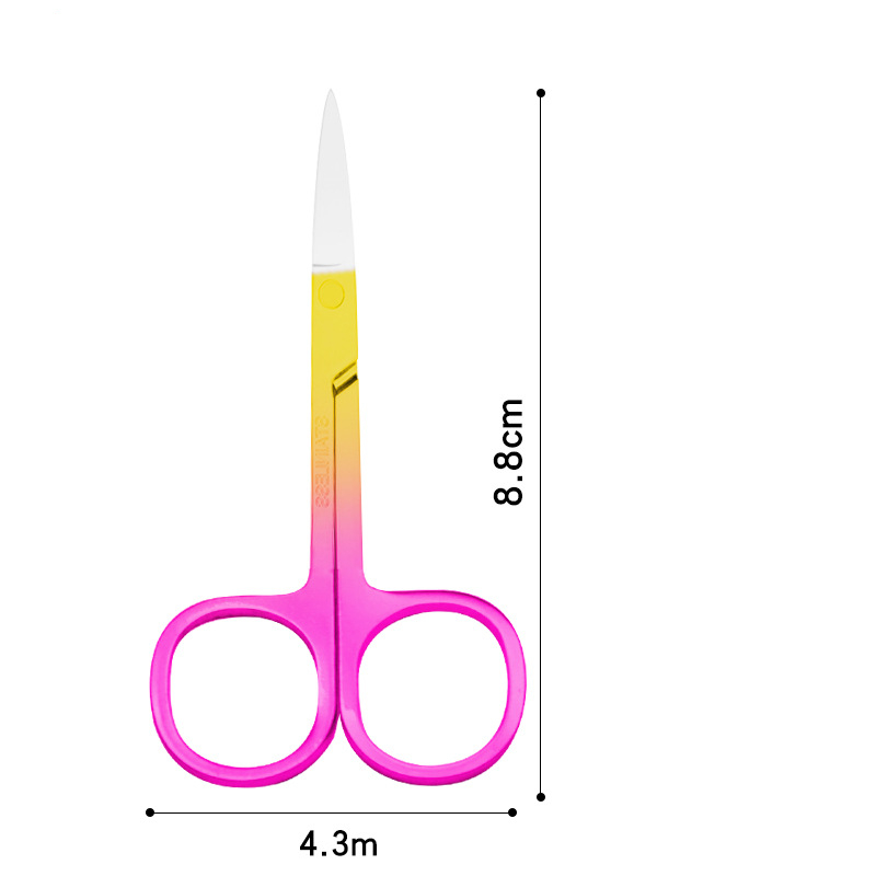 Grooming Scissors for Personal Care Facial Hair Removal and Ear Nose Eyebrow Trimming Stainless Steel Fine Straight Tip Scissors: SKU14