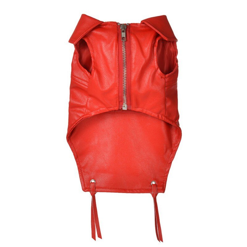 Veste en cuir à la pour chiens et chats, manteau de vêtements chauds pour animaux de compagnie, tenues pour Chihuahua, chiot, chaton, automne et hiver