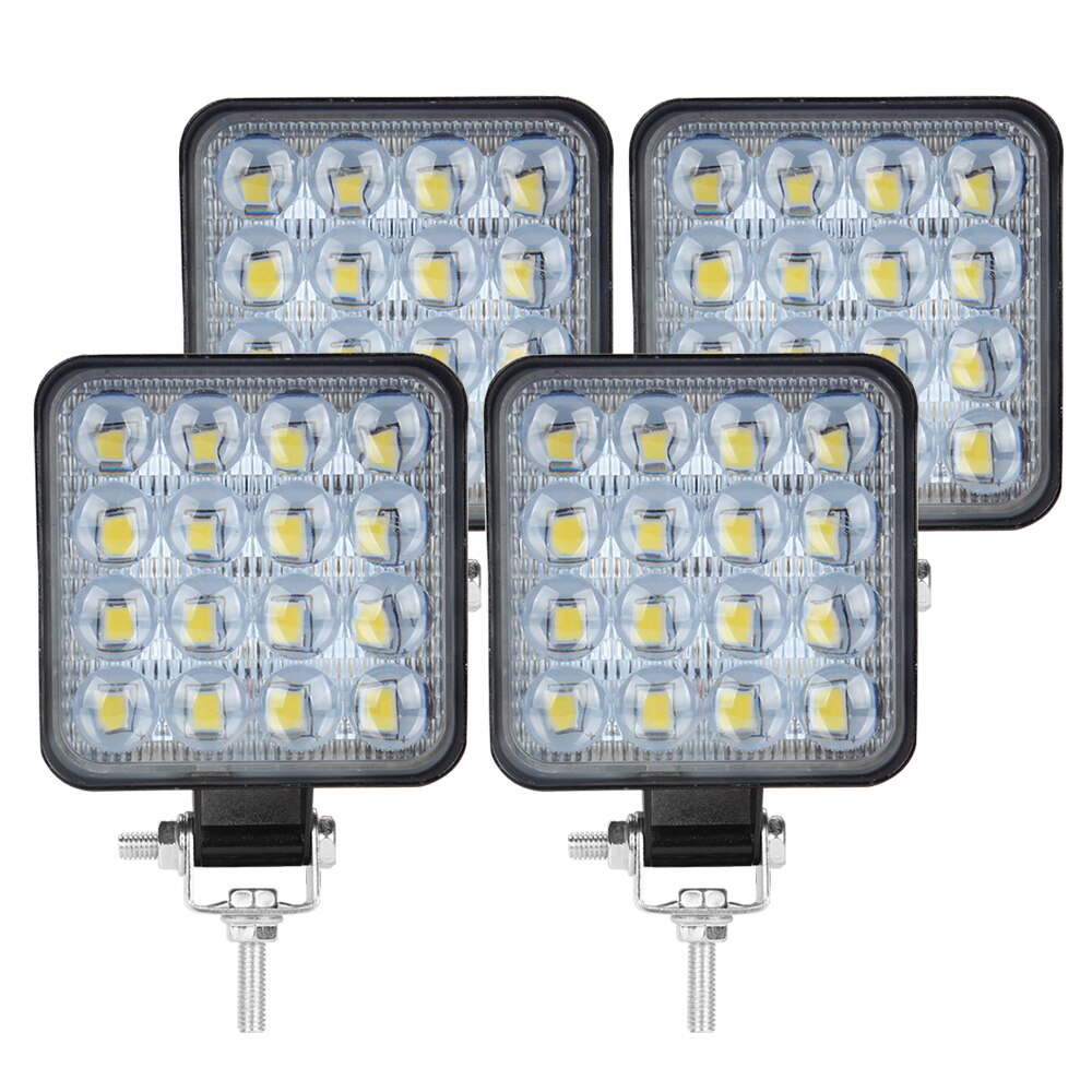 Led light bar 48w Led bar 16barra Led car light For 4x4 led bar offroad SUV ATV Tractor Boat Trucks Excavator 12V 24V work light: 4pcs 48W work light