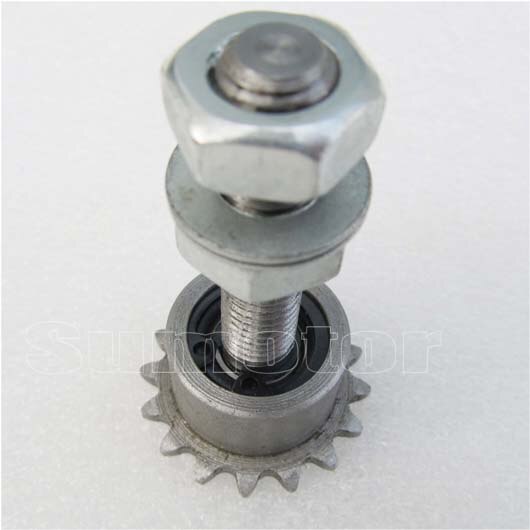 Piñones tensores 04C16T, 16 dientes de paso, 6,35mm, 1/4 &quot;, sistema de tensado de rueda de cadena, ajuste de fácil acceso, polea de accionamiento esclavo DIY