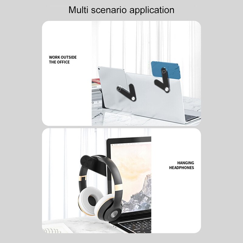 Adjustable Laptop Stand Laptop Phone Holder Laptop Side Mount Clip Computer Monitor Expansion Bracket Portable Stand