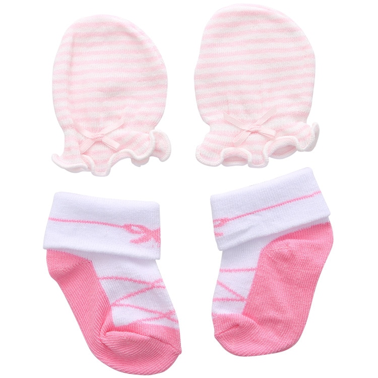 Baby Sokken Baby Sok En Mitten Set Baby Handschoenen En Sok Katoenen Sokken Voor Pasgeboren