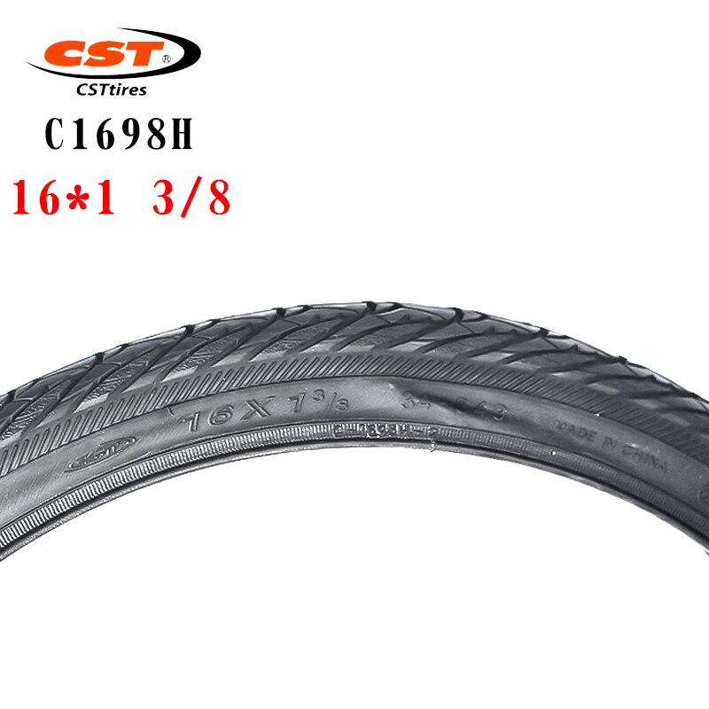 CST – pneus de vélo pliant à petites roues 16x1, pour pneus extérieurs de 34 à 3/8 de 16 pouces, C1698 60TPI, BMX, 349