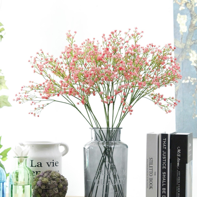 Gypsophila Kunstbloemen Baby 'S Adem Nep Bloemen Lange Bouquet Siliconen Plant Thuis Bruiloft Decoratie Herfst