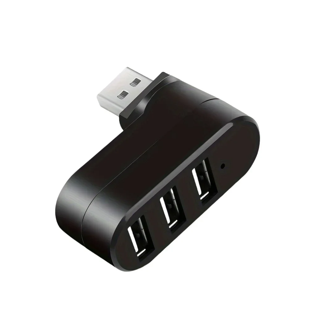 Hub USB 3.0 a 4 porte 90 ° 180 ° Trasferimento dati di alimentazione USB A 1 USB C ruotabile per laptop, auto, iMac, MacBook Air Pro, PC Adapte: Rosa