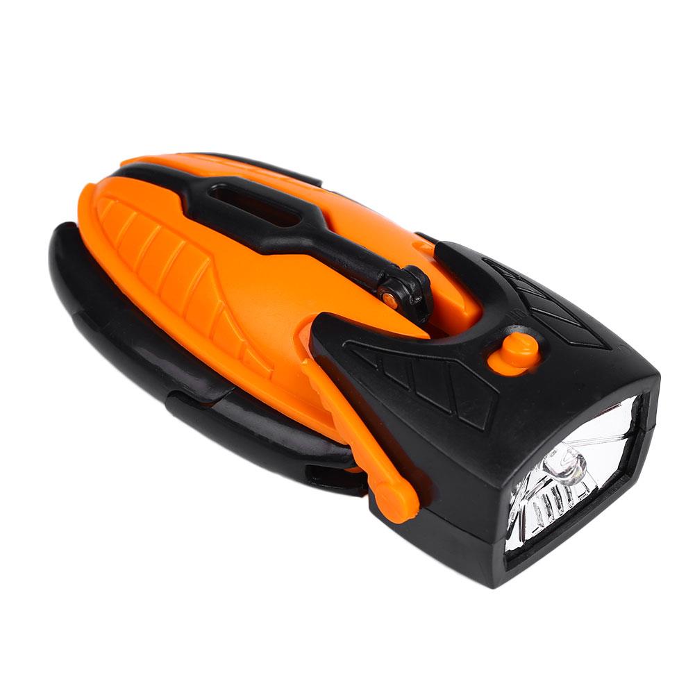 Novelty Deformable Mini Transformer Robot LED Flashlight Lamp Light Kids