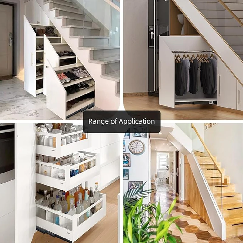 3 kugelgelagerte auszugsschienen mit soft-close-funktion für unterbau-schubladen, 16 zoll tragfähigkeit, wohnzimmer-auszugsschiene