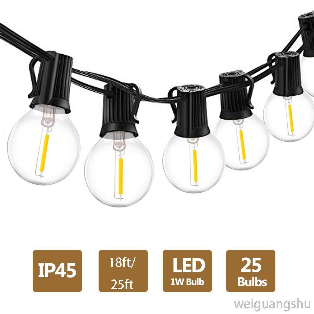 Waterdichte Outdoor 10M10LED & G40 1W Led Lamp Licht Snaar Licht Kan Worden Aangesloten Op Party Tuin Kerst guirlande Cafe