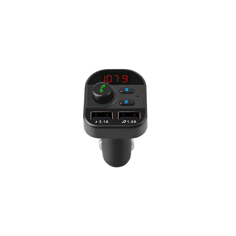 Reproductor Mp3 Bluetooth para coche con estilo, reproductor con Bluetooth, tarjeta con enchufe, FM, Bluetooth, cargador para coche, reproductor Bluetooth 5,1