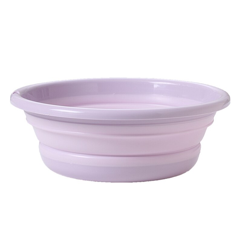 Lavabo plegable portátil, lavabo redondo para baño, para lavandería, Camping, viaje, JAN88: Purple S